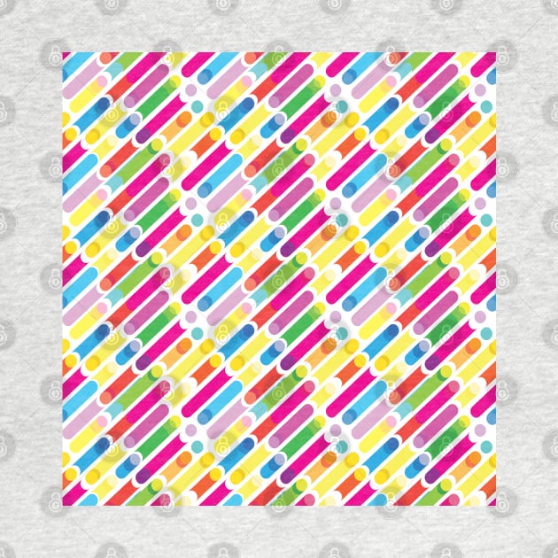 Abstract Colorful Diagonal Lines Dynamic Geometric Pattern Summer Colors Collection. Contemporary Art by sofiartmedia